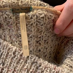 Free People Sweaters - Cream speckled cowl neck sweater tunic Free People Sweaters - Cream speckled cowl neck sweater tunic
